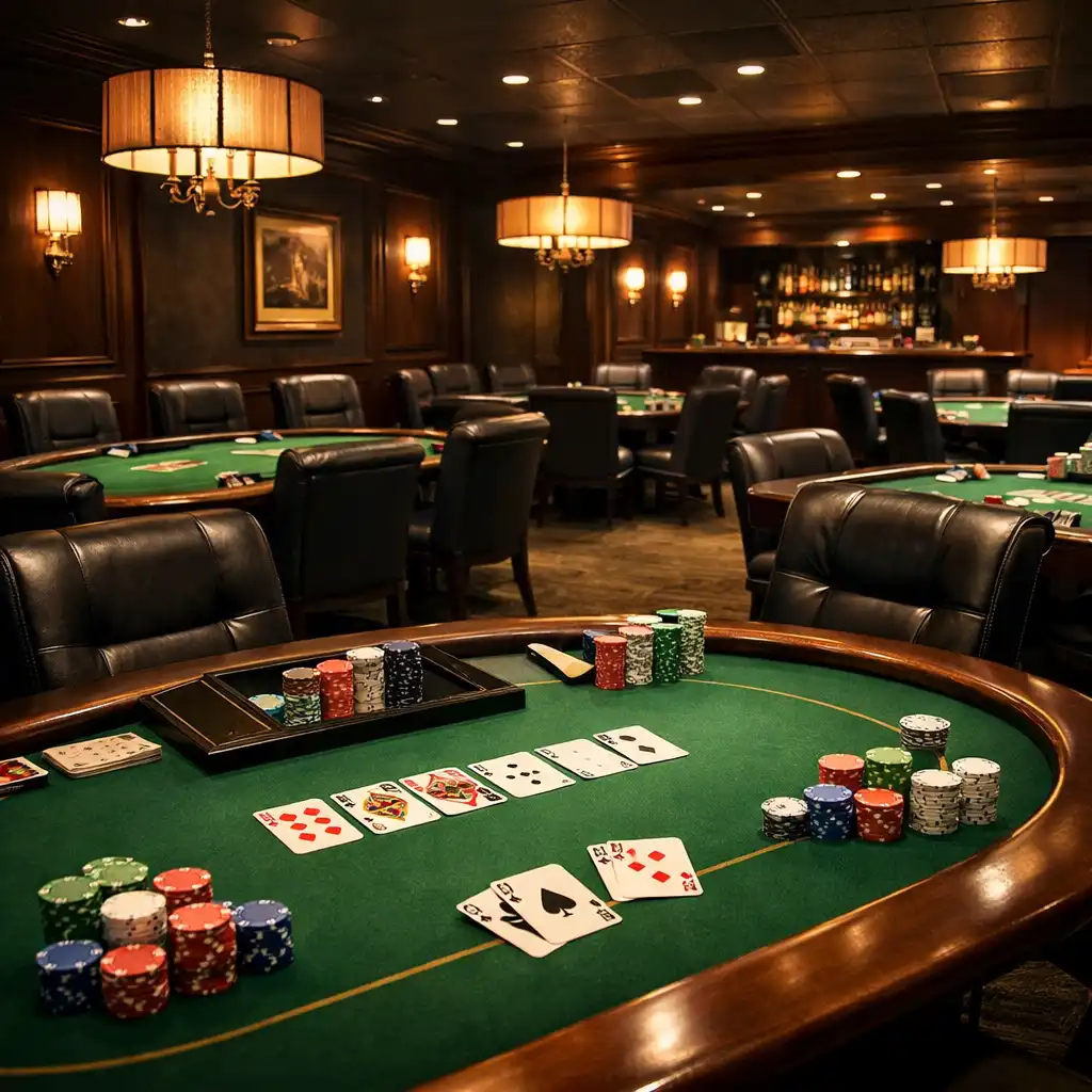 Pokerový salonek Stary Pavilon s profesionálními stoly